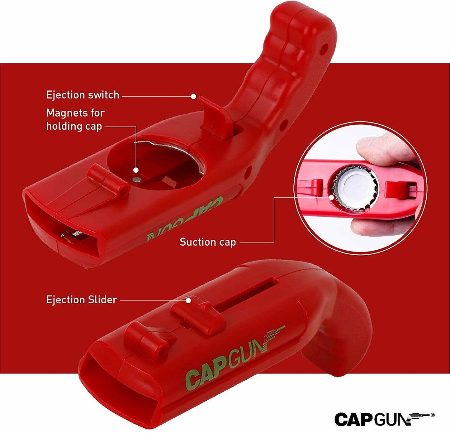 2 Pack Cap Gun Bottle Opener